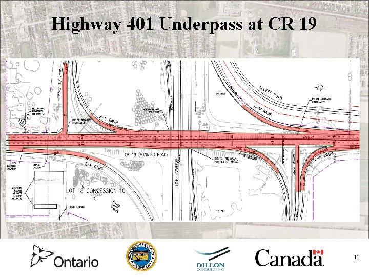 Highway 401 Underpass at CR 19 11 