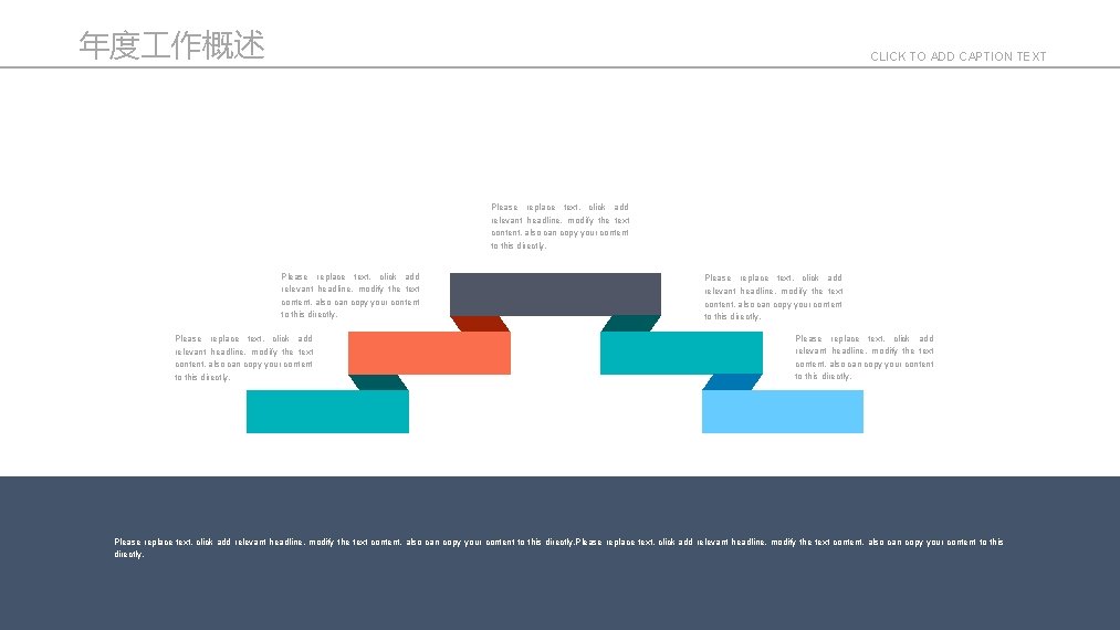 年度 作概述 CLICK TO ADD CAPTION TEXT Please replace text, click add relevant headline,