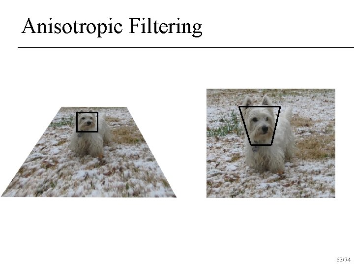 Anisotropic Filtering 63/74 