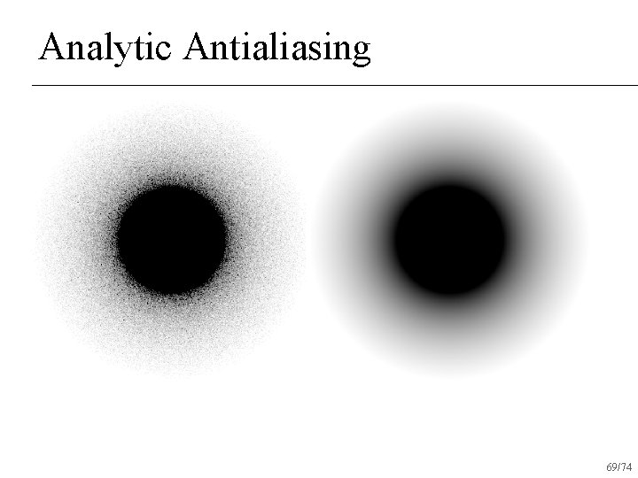 Analytic Antialiasing 69/74 