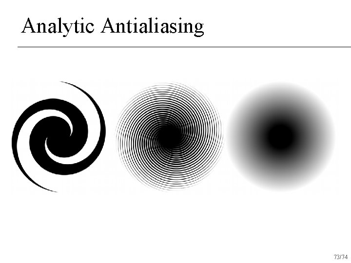 Analytic Antialiasing 73/74 