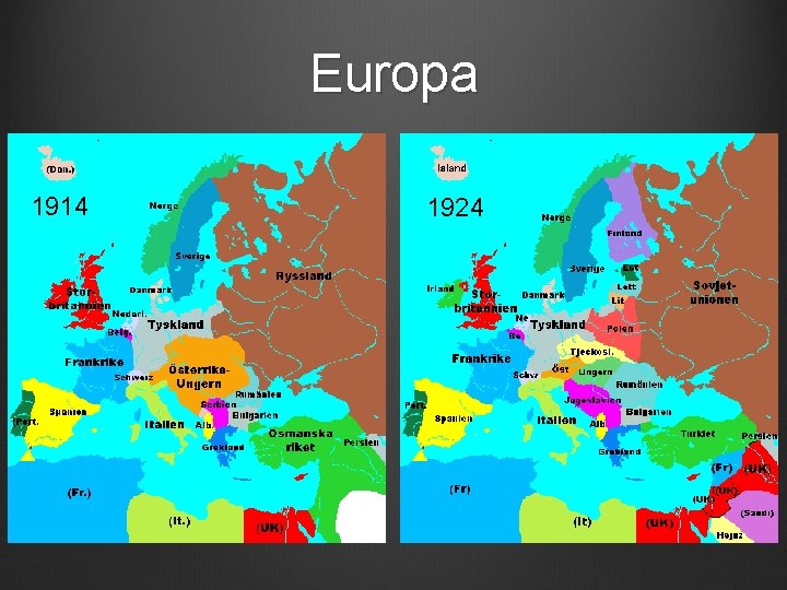 Europa 1914 1924 