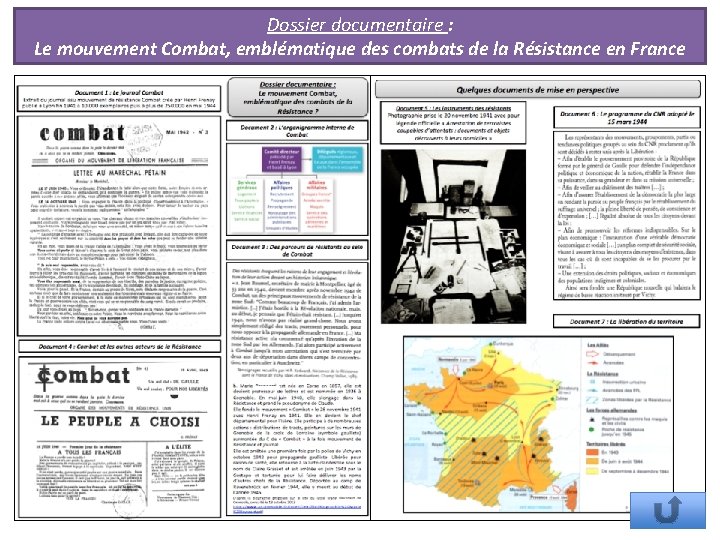 Dossier documentaire : Le mouvement Combat, emblématique des combats de la Résistance en France