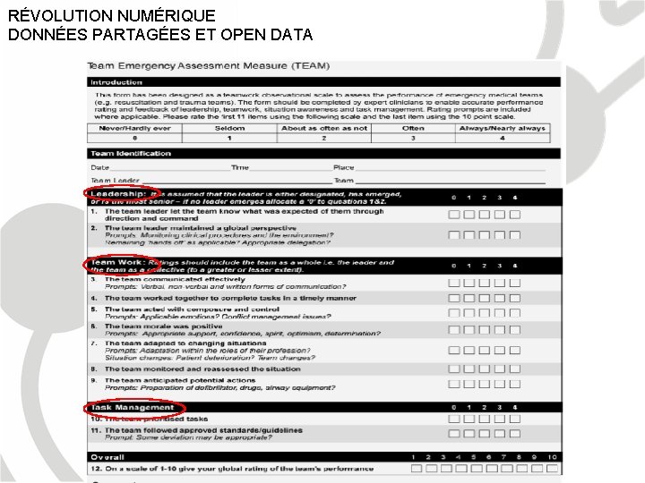 RÉVOLUTION NUMÉRIQUE DONNÉES PARTAGÉES ET OPEN DATA 