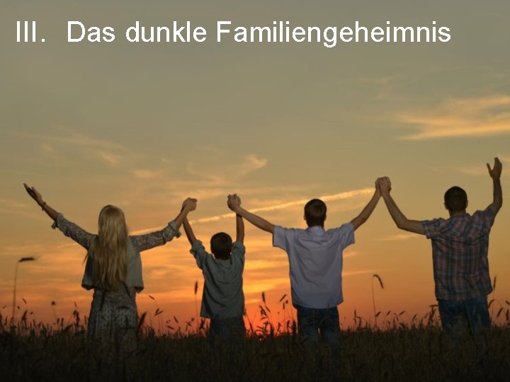 III. Das dunkle Familiengeheimnis 