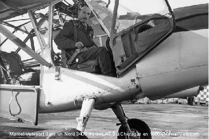 Marcel Vervoort dans un Nord 3400 du GALAT 3 à Chéragas en 1960 (Marcel