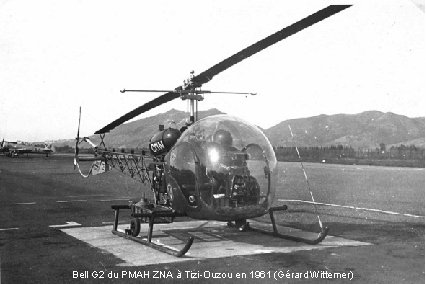 Bell G 2 du PMAH ZNA à Tizi-Ouzou en 1961 (Gérard Wittemer) 