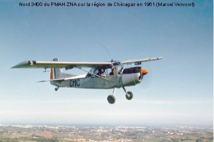 Nord 3400 du PMAH ZNA sur la région de Chéragas en 1961 (Marcel Vervoort)