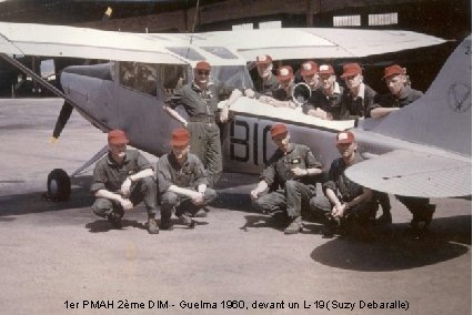 1 er PMAH 2ème DIM - Guelma 1960, devant un L-19 (Suzy Debaralle) 