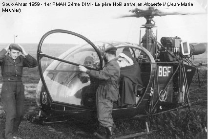 Souk-Ahras 1959 - 1 er PMAH 2ème DIM - Le père Noël arrive en