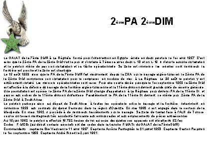 2ème. PA 2ème. DIM Le GALAT de la 7ème DMR à La Réghaïa, formé