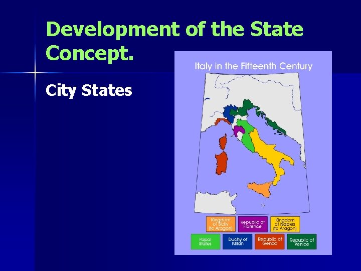 Development of the State Concept. City States 