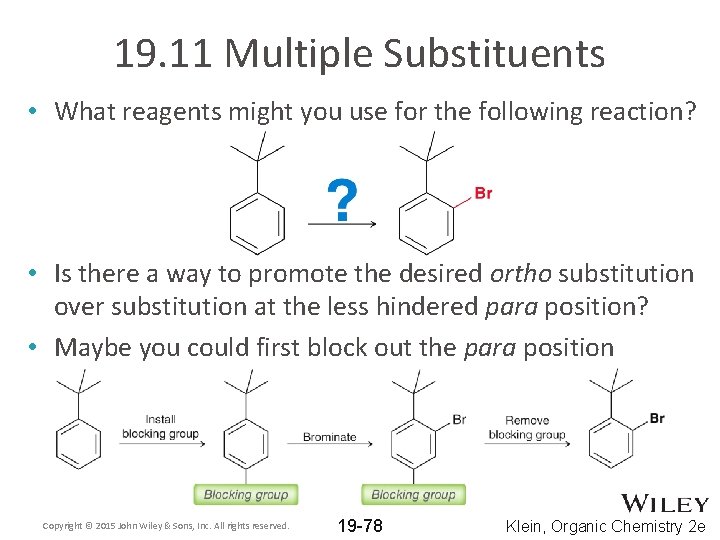 19. 11 Multiple Substituents • What reagents might you use for the following reaction?