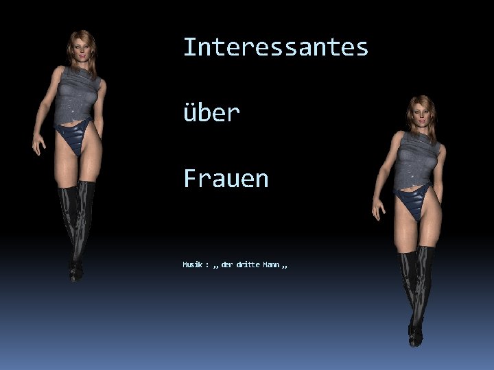 Interessantes über Frauen Musik : „ der dritte Mann „ 