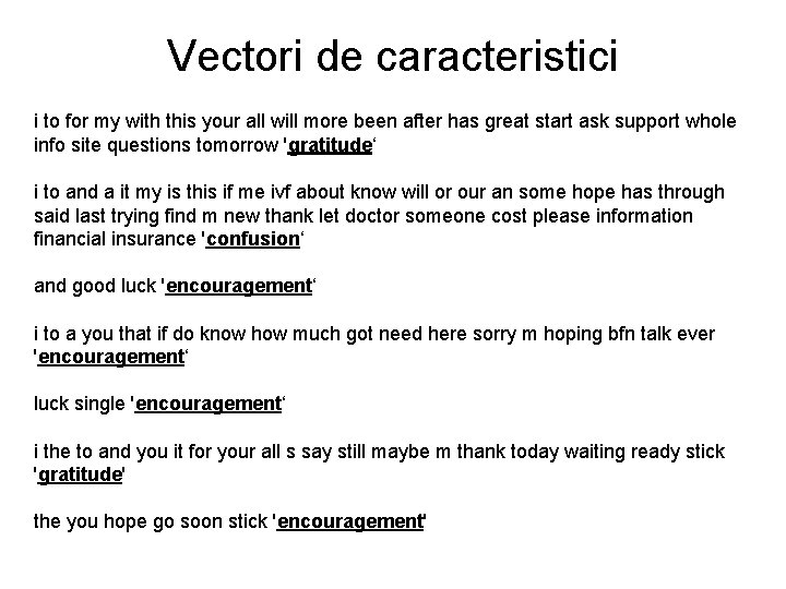 Vectori de caracteristici i to for my with this your all will more been