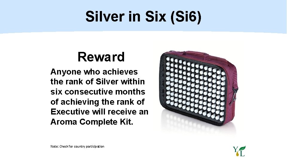 Silver in Six (Si 6) Reward Anyone who achieves the rank of Silver within