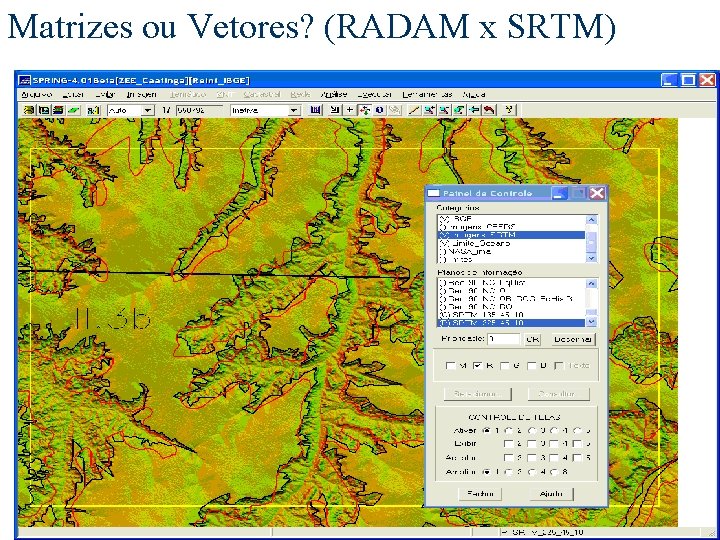 Matrizes ou Vetores? (RADAM x SRTM) 