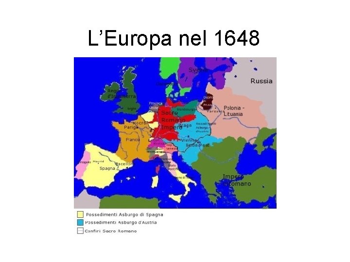 L’Europa nel 1648 