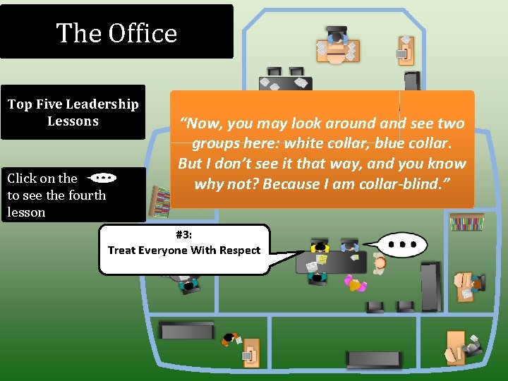 The Office Top Five Leadership Lessons Click on the to see the fourth lesson The Office Top Five Leadership Lessons Click on the to see the fourth lesson
