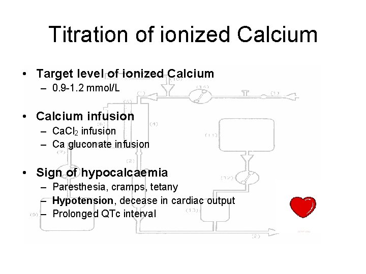 Titration of ionized Calcium • Target level of ionized Calcium – 0. 9 -1.