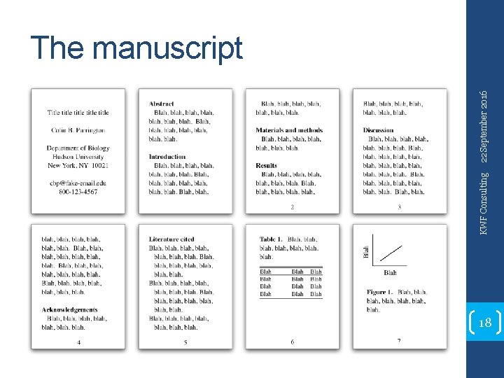 KWF Consulting 22 September 2016 The manuscript 18 