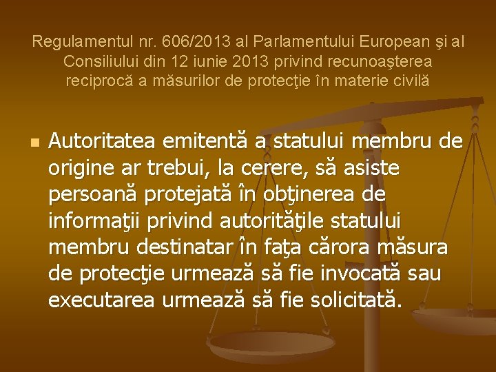 Regulamentul nr. 606/2013 al Parlamentului European şi al Consiliului din 12 iunie 2013 privind