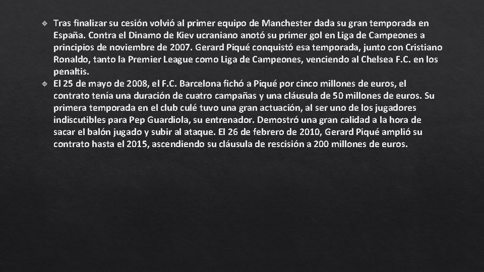 Tras finalizar su cesión volvió al primer equipo de Manchester dada su gran Tras finalizar su cesión volvió al primer equipo de Manchester dada su gran