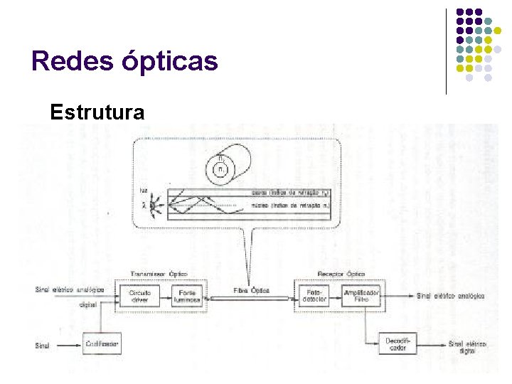 Redes ópticas Estrutura 