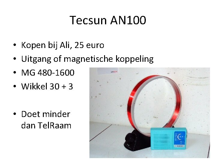 Tecsun AN 100 • • Kopen bij Ali, 25 euro Uitgang of magnetische koppeling