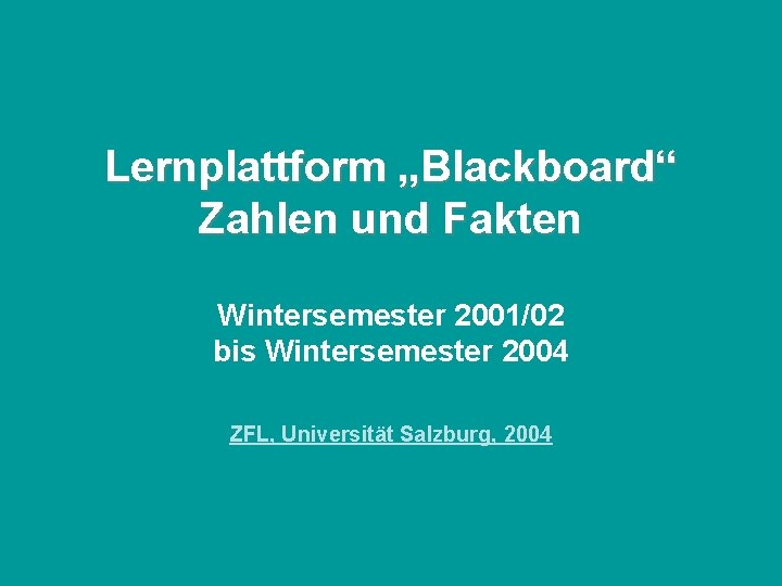 Blackboard uni salzburg