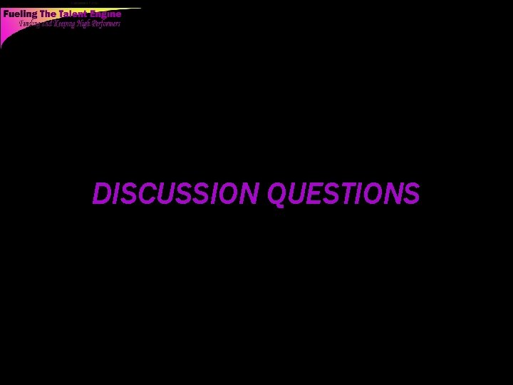 DISCUSSION QUESTIONS 21 