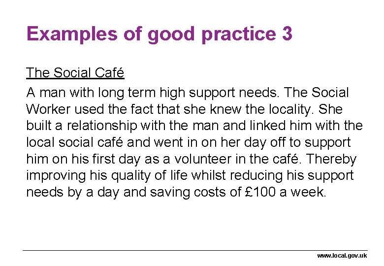 Social Practice Examples Sheffield City Council Adult Social Care Peer Challenge
