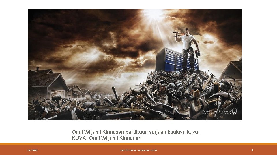 Onni Wiljami Kinnusen palkittuun sarjaan kuuluva kuva. KUVA: Onni Wiljami Kinnunen 3. 12. 2020