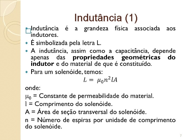 Indutância (1) � 7 