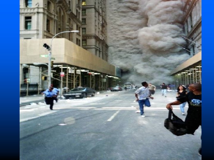 9/11 dust chasing people 