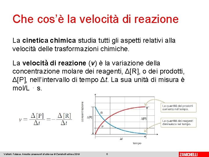 Che cos’è la velocità di reazione La cinetica chimica studia tutti gli aspetti relativi