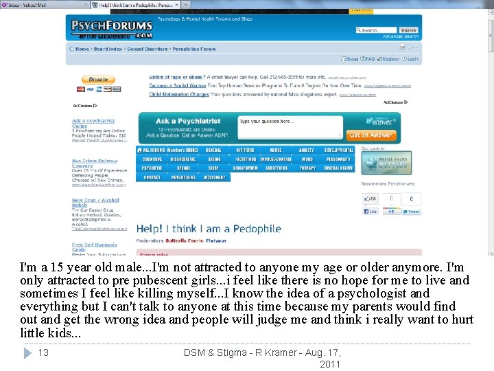 I'm a 15 year old male. . . I'm not attracted to anyone my