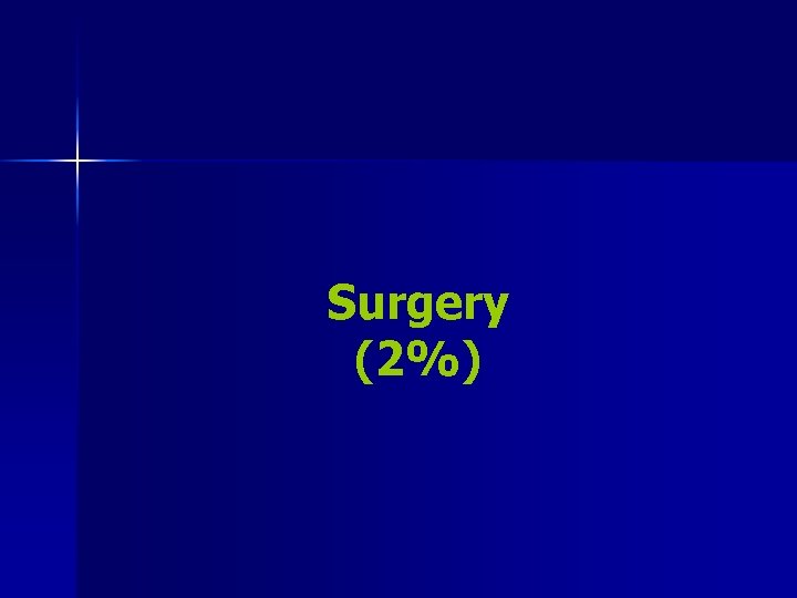 Surgery (2%) 