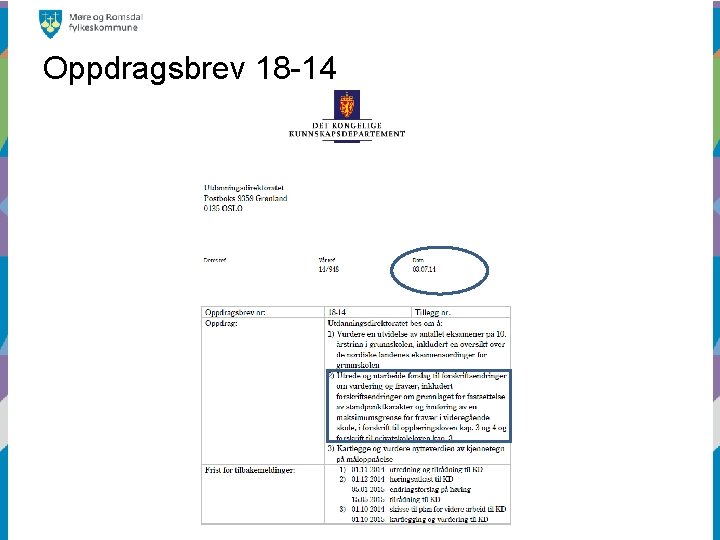 Oppdragsbrev 18 -14 