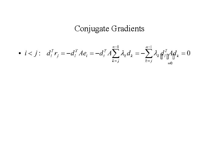 Conjugate Gradients • 