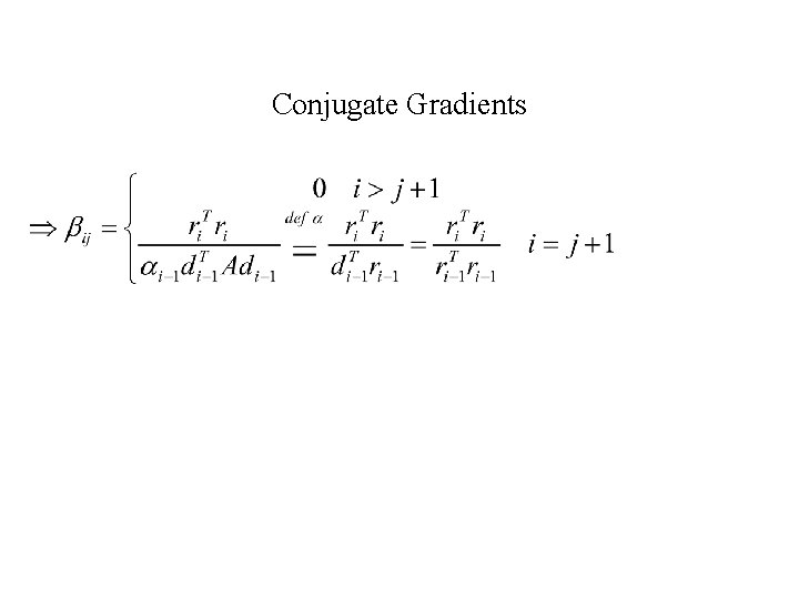 Conjugate Gradients 