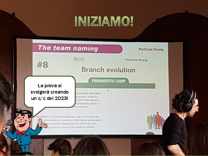 INIZIAMO! La prova si svolgerà creando un c/c del 2023! 