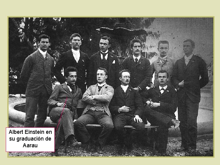 Albert Einstein en su graduación de Aarau 