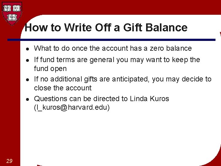 How to Write Off a Gift Balance l l 29 What to do once