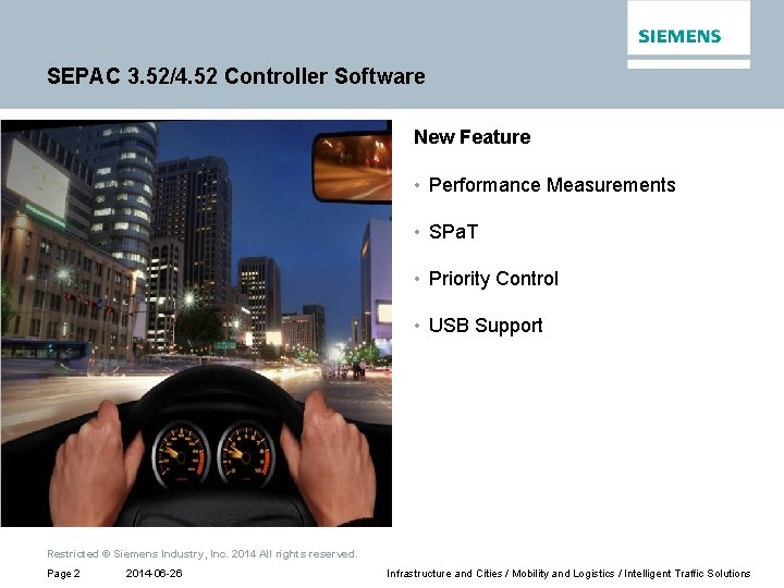 SEPAC 3. 52/4. 52 Controller Software New Feature • Performance Measurements • SPa. T