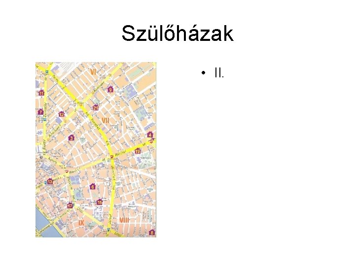 Szülőházak • II. 