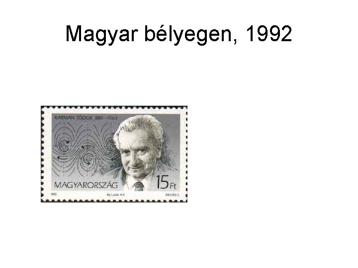 Magyar bélyegen, 1992 