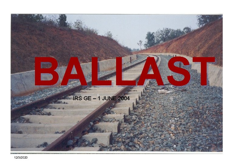 BALLAST IRS GE – 1 JUNE 2004 1 12/3/2020 