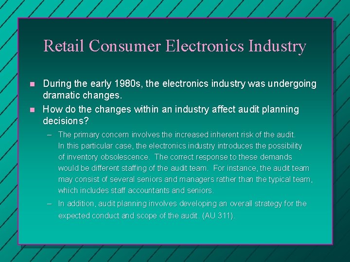 Retail Consumer Electronics Industry n n During the early 1980 s, the electronics industry Retail Consumer Electronics Industry n n During the early 1980 s, the electronics industry