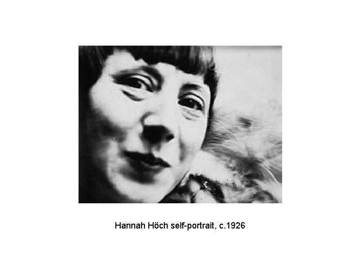 Hannah Höch self-portrait, c. 1926 